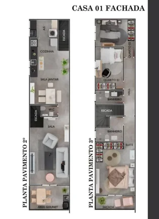 Imagem CASA COM 120 m² - AVIAÇÃO - PRAIA GRANDE SP