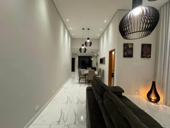 Imagem Casa térrea moderna e completa em condomínio fechado, semi mobiliada.