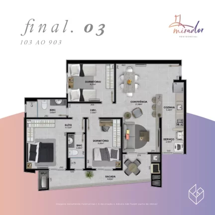Imagem Apartamento Residencial em Criciúma - SC, Centro