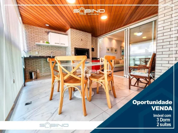 Imagem Apartamento Pé na Areia à Venda com 3 dormitórios sendo 2 suítes 128m² - Riviera de São Lourenço - Bertioga SP
