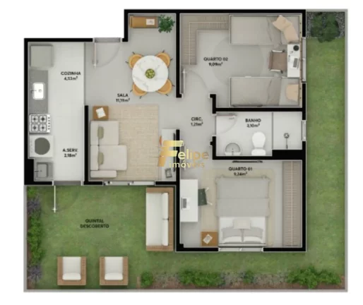 Imagem NOVÍSSIMO EMPREENDIMENTO IMOBILIÁRIO APARTAMNTO DE 03 QUARTOS À VENDA EM PLANALTO DE CARAPINA, NA SERRA/ES!
