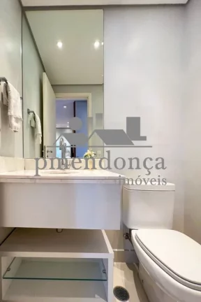 Imagem Apartamento mobiliado em Perdizes com 86,60m², 2 suÍtes e 3 vagas demarcadas.
