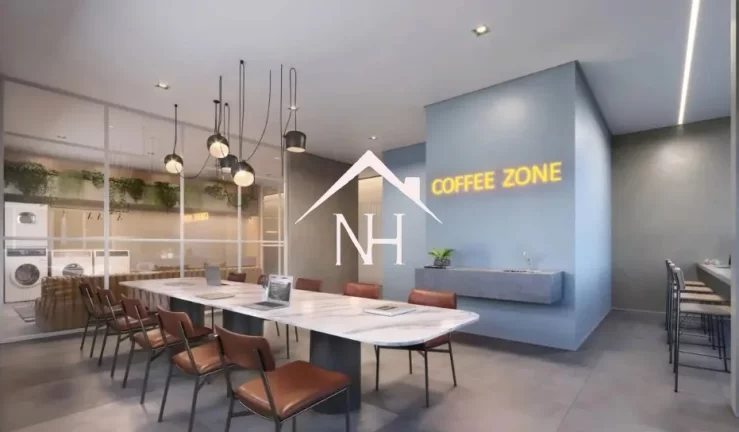 Imagem apartamento de 60m com dormitório e terraço,Churrasqueira,Cinema,Piscina,Salão de festas,Redário,coworking Bicicletário,Coworking,fitnss,lavanderia