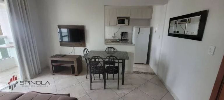 Imagem Apartamento com 1 dormitório à venda, 46 m² por R$ 290.000,00 - Ocian - Praia Grande/SP