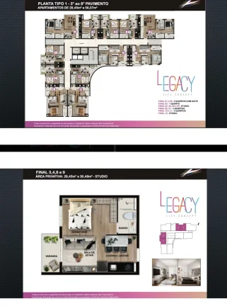 Imagem Apartamento à venda em Pinhais, Centro, com 2 quartos, 46,00m²