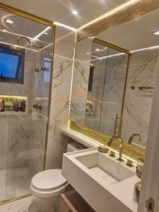 Imagem Apartamento no Tatuapé com 98 m², 2 dormitórios, sendo 2 suítes, 3 banheiros, varanda, cozinha a...