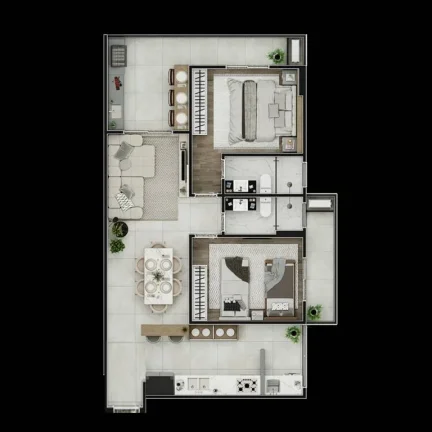 Imagem APARTAMENTO COM 83 m² - AVIAÇÃO - PRAIA GRANDE SP