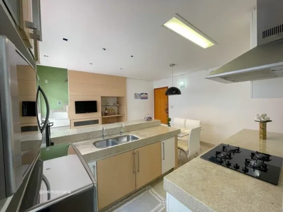 Imagem Totalmente mobiliado, sendo 2 quartos, com 1 suíte, 3 banheiros, cozinha ampla no estilo americano,...