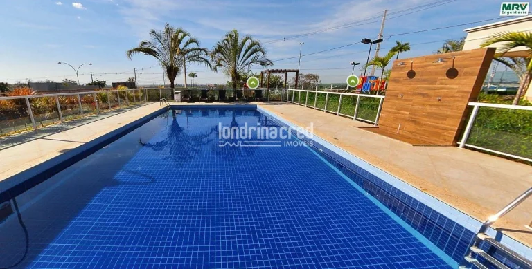 Imagem Apartamento no Spazio Lyon – Zona Norte de Londrina com 2 dormitórios, sala, cozinha, 1 banheiro social, 1 vaga de garagem e 45m² de área útil