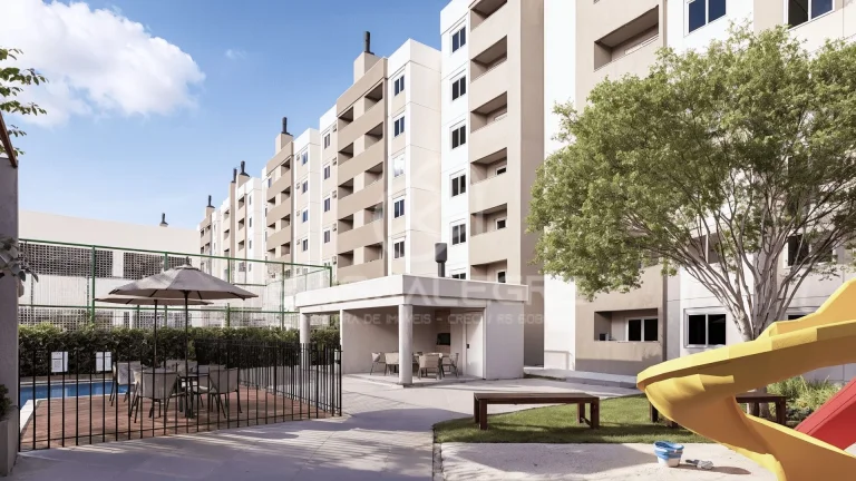 Imagem Nápoles Clube Residencial - Apartamento 2 quartos com sacada e churrasqueira – Na planta – Estância Velha, Canoas
