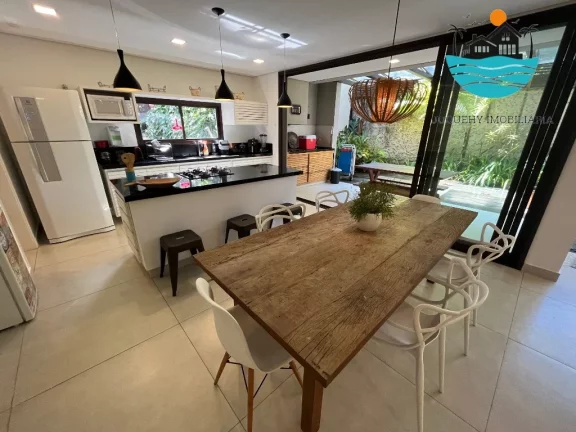 Imagem Venda de Casa em Juquehy, 3 suítes, churrasqueira, 2 vagas, condominio com piscina, sauna e serviço de praia600m da praia| Juquehy Imobiliária