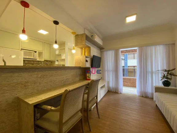 Imagem Apartamento com 1 dormitório para alugar, 56 m² por R$ 5.400,00/mês - Boqueirão - Santos/SP