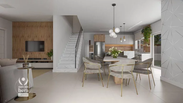 Imagem CASA ALTO PADRÃO EM CONDOMÍNIO ÚNICO com 3 quartos à venda, 143 m² por R$ 1.600.000 - Orleans - Curitiba/PR
