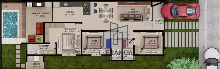 Imagem Casa à venda, 110 m² por R$ 540.000,00 - Centro - Eusébio/CE