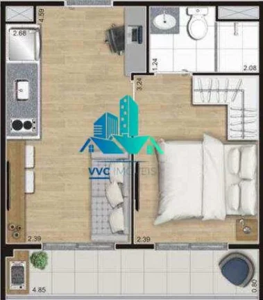 Imagem Apartamento à venda, no Belenzinho, com 2 dormitórios.