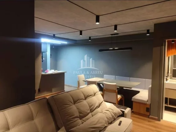 Imagem Apartamento 54m², 1 Dormitório, podendo ser 2 (está com living ampliado), Sacada, 1 Vaga, Lazer Completo, no Jardim Pedroso, Mauá-SP
