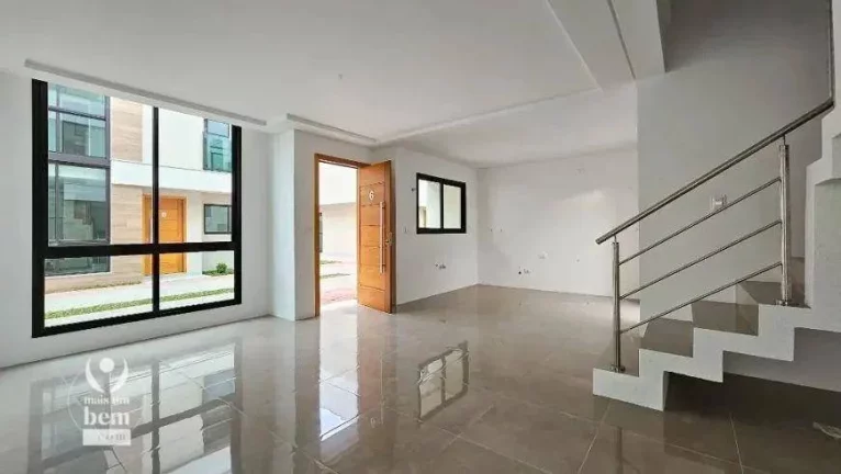 Imagem Sobrado novo com 125 m², 3 quartos sendo 1 suíte à venda por R$ 1.070.000 - Bom Retiro - Curitiba/PR
