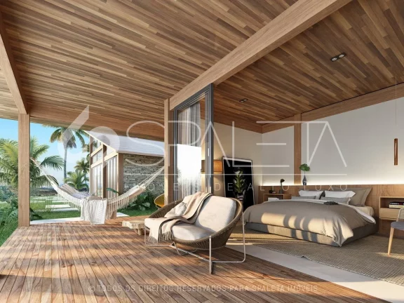 Imagem Lindíssima mansão tropical em fase avançada de construção à venda na Fazenda Boa Vista