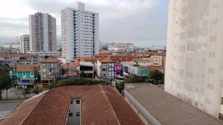 Imagem apartamento no Embaré com 125m2, 2 quartos, dependencia completa de empregada e 1 vaga demarcada, elevador de frente no Embaré.