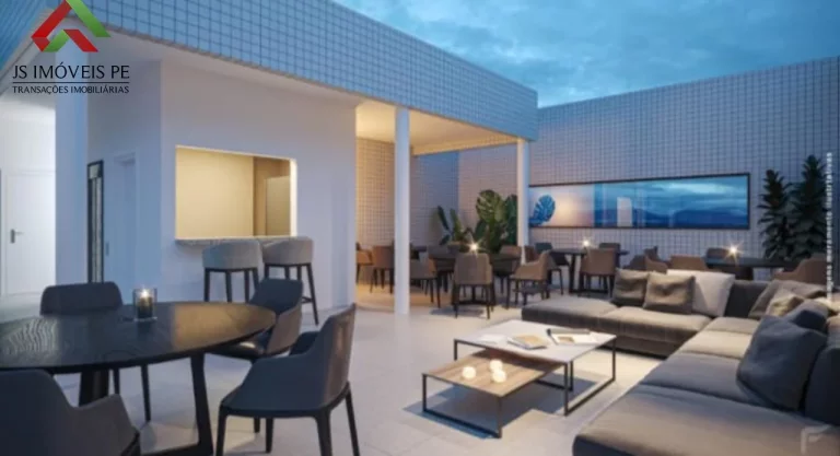 Imagem Apartamento à venda na Madalena, Recife-PE: 2 quartos, 1 suíte, sala dois ambientes, 2 banheiros, garagem e 58,06m². Imperdível oportunidade!