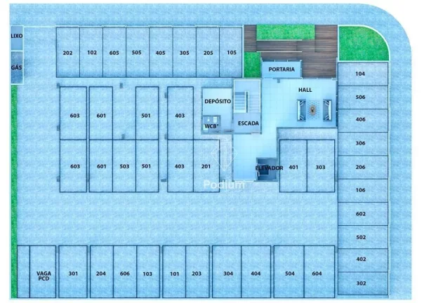 Imagem Apartamento com varanda / sacada a 200m da praia de Poço em Cabedelo - AP1622