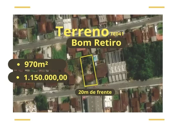 Imagem Casa com 3 dormitórios e terreno plano de 970m² – Joinville/SC