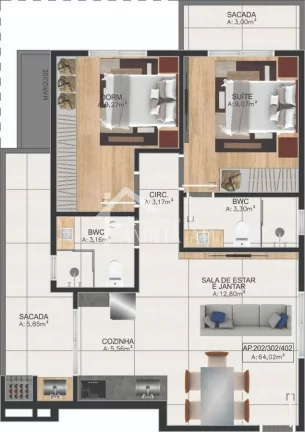 Imagem Apartamentos no Guanabara Giardino