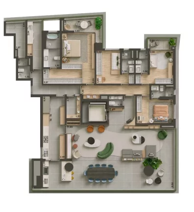 Imagem APARTAMENTO RESIDENCIAL em São Paulo - SP, Brooklin Paulista