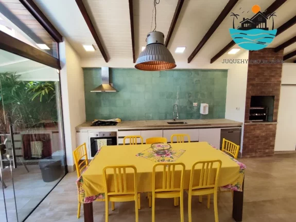 Imagem Casa de Temporada em Juquehy - 3 quartos sendo 02 suítes + 01 mezanino, 600metros da praia, piscina, max. 8 pessoas | Juquehy Imobiliária