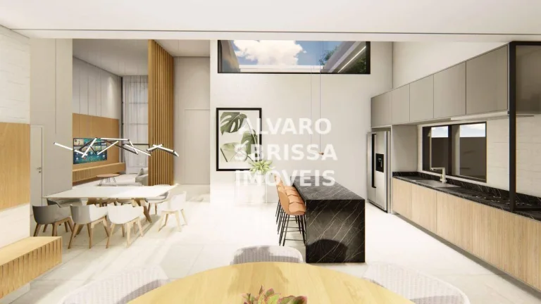 Imagem Belíssima Casa à venda de 236m² com 3 suítes no Condomínio Bandeirantes em Salto SP.