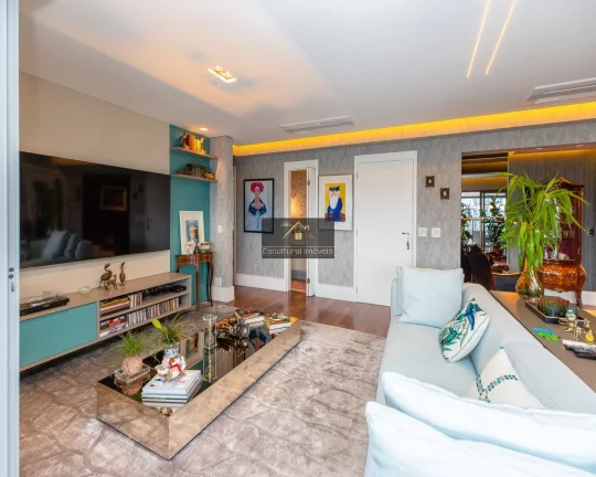 Imagem BROOKLIN APARTAMENTO ALTO PADRÃO TORRE ÚNICA 181,00 M 3 DORMITÓRIOS SENDO 2 SUÍTES SALA AMPLA VARANDA ENVIDRAÇADA 3 VAGAS SOFISTICAÇÃO E BOM GOSTO