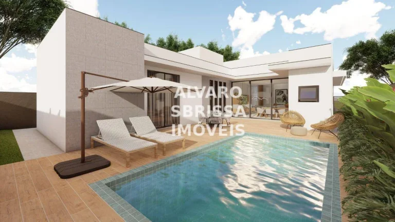Imagem Belíssima Casa à venda de 236m² com 3 suítes no Condomínio Bandeirantes em Salto SP.