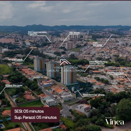 Imagem Apartamentos à venda Residencial Vinea - Área útil 49 a 53 m2 - 2 dormitórios - 1 vaga - Jundiaí / S