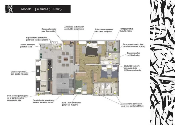 Imagem OPORTUNIDADE! DE R$ 850.000,00 POR APENAS R$680.000,00 - UNIDADE NA MELHOR POSIÇÃO DO EDIFICIO VAN GOGH