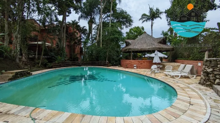 Imagem Juquehy Aluguel de Tempoarada - Casa com vista para o mar, 03 domitórios, Quadra de tênis, piscina, sauna, Spa, - max. 8 pessoas | Juquehy Imobiliária