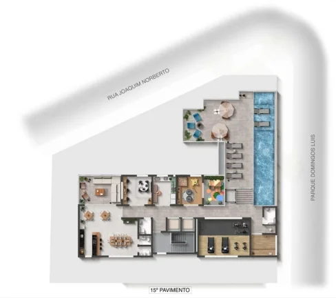 Imagem Apartamento - 56M², 3 Dorms, 1 Suíte, 1 Vaga.