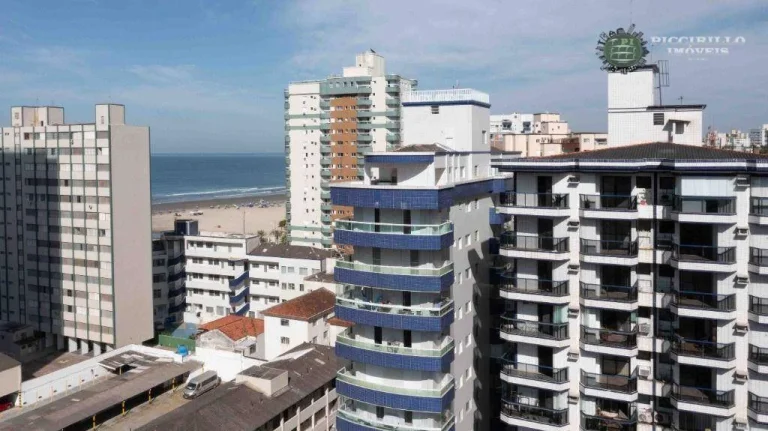 Imagem Cobertura com 3 dormitórios à venda, 145 m² por R$ 1.100.000,00 - Vila Guilhermina - Praia Grande/SP