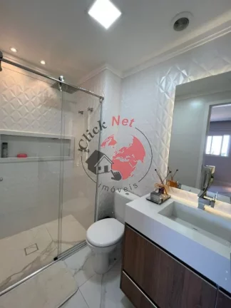 Imagem Lindo e aconchegante apartamento à venda localizado na Vila Apiai, Santo André, com 2 dormitórios, sendo 1 suíte, 3º dormitório reversível, 2 vagas, 75m².
