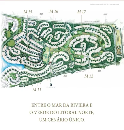 Imagem Lotes pronto para construir módulo 15 - Caribe - Riviera de São Lourenço.