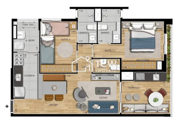 Imagem Apartamento à venda no bairro Moema - São Paulo/SP, Zona Sul