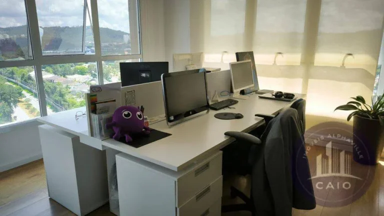 Imagem Sala mobiliada com 80 m² para aluguel por R$ 7.900,00 - Alphaville/SP