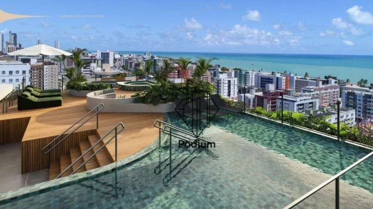Imagem Apartamentos com varanda / sacada gourmet em Condomínio Club a 340m da praia de Cabo Branco -AP2732