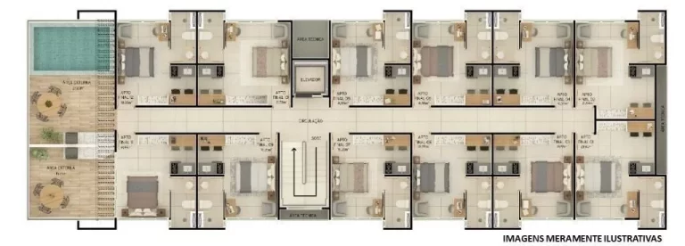 Imagem Flat com 1 dormitório à venda, 19 m² por R$ 335.000,00 - Intermares - Cabedelo/PB Imagem Flat com 1 dormitório à venda, 19 m² por R$ 335.000,00 - Intermares - Cabedelo/PB