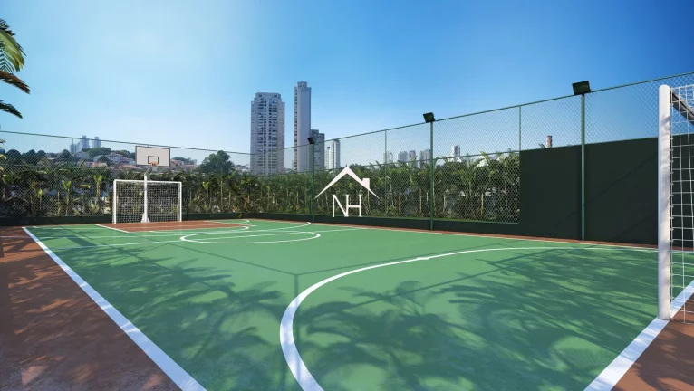 Imagem Apartamento de 114m com 3 suítes, varanda gourmet com churrasqueira com 2 vagas de garagem, Espaço gourmet, Brinquedoteca, Playground, Salão de jogos.