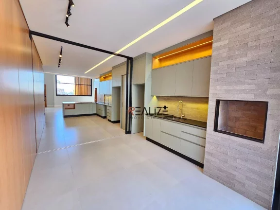 Imagem Casa moderna com 3 suítes à venda, 212 m² por R$ 2.400.000 - Condomínio Alto Padrão - Indaiatuba/SP