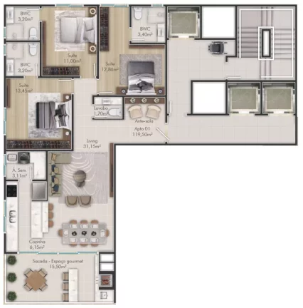 Imagem Raffaele Vinci Residenziale - Apartamento à venda no bairro Perequê - Porto Belo/SC