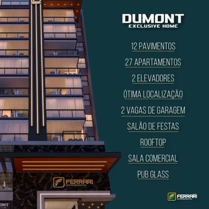 Imagem Apartamento à venda em Toledo-PR, no Centro: 2 quartos, 1 suíte, 2 salas, 2 banheiros, 2 vagas - 83,39 m² de área.