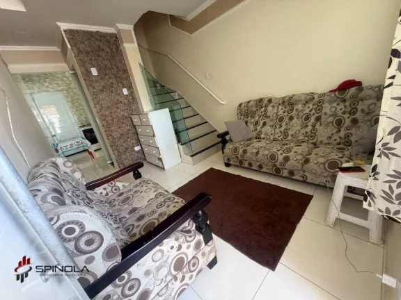 Imagem Sobrado com 2 dormitórios à venda, 56 m² por R$ 375.000,00 - Maracanã - Praia Grande/SP