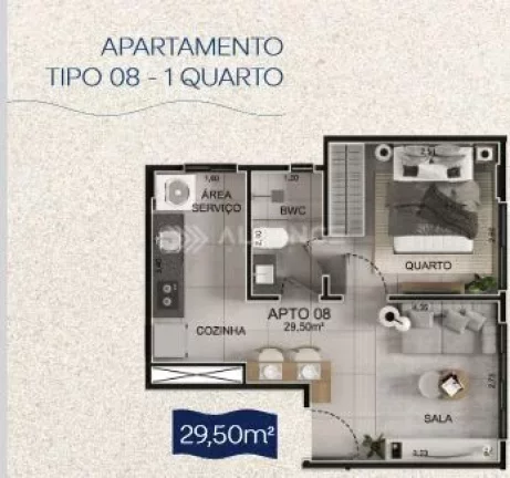 Imagem Apto - 1 Quarto - 29,5 m² - Intermares, Cabedelo/PB
