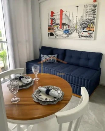 Imagem Apartamento novo com 29 m² de área útil, bem distribuído, com 1 dormitório com porta configuran...